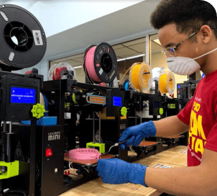 Our partner school’s Harmony team makes 3D-printed medical gear for healthcare workers